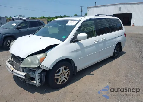 2007 Honda Odyssey Ex-L from USA, damaged, VIN 5FNRL38717B400727